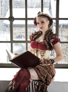 Clara Lina Wirz beim Steampunk Shooting auf Zeche Nachtigall